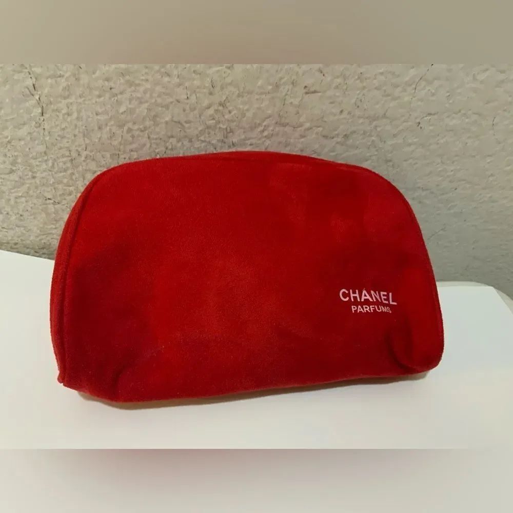 New CHANEL Red Velvet Cosmetic Case